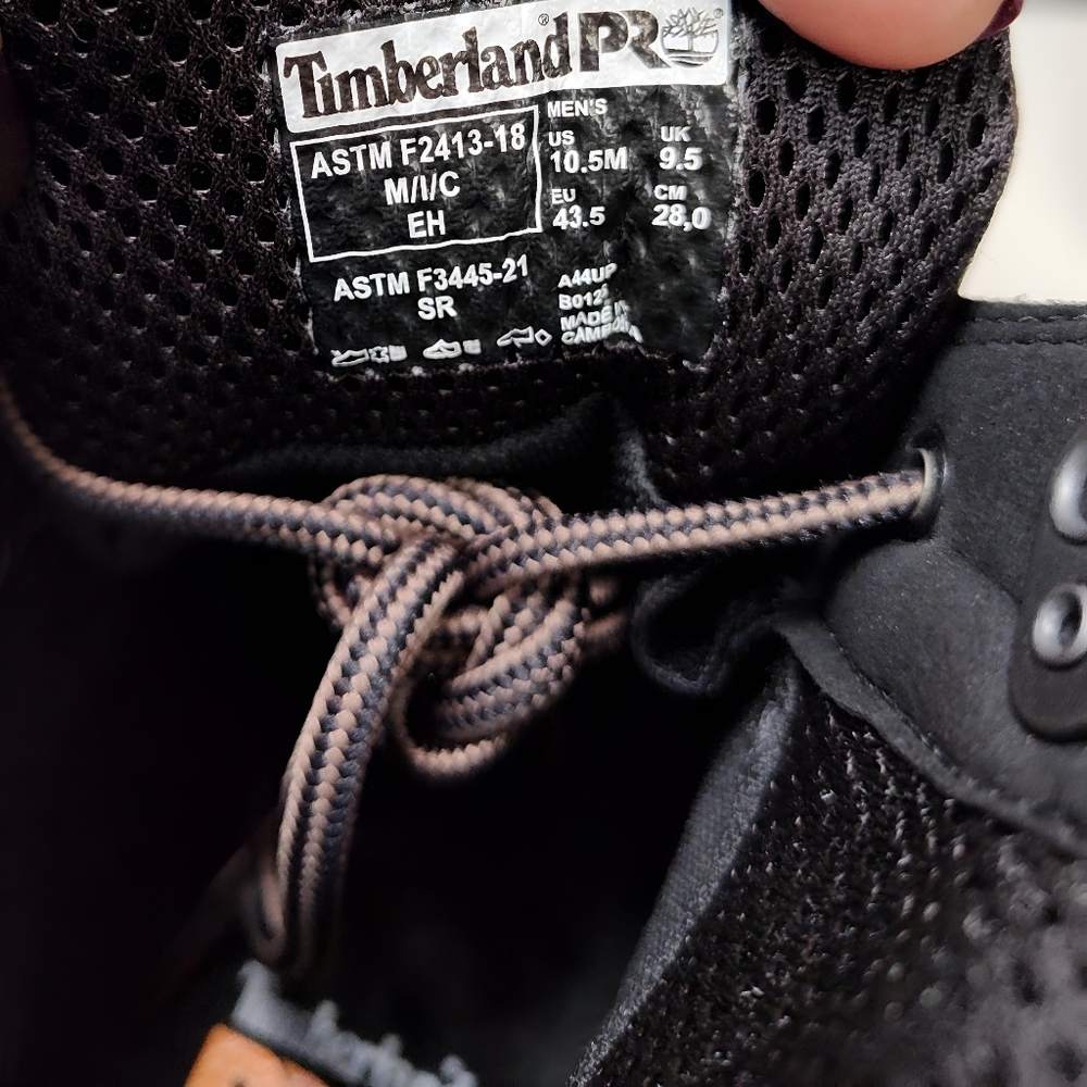 Timberland PRO 6" IRVINE Wedge ALLOY Toe Work Boot MEN'S Size 10.5 TB1A44UP214 - Picture 9 of 12